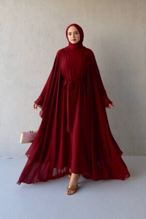 طقم عباية الشيفون